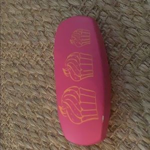 Pink cupcake glass case